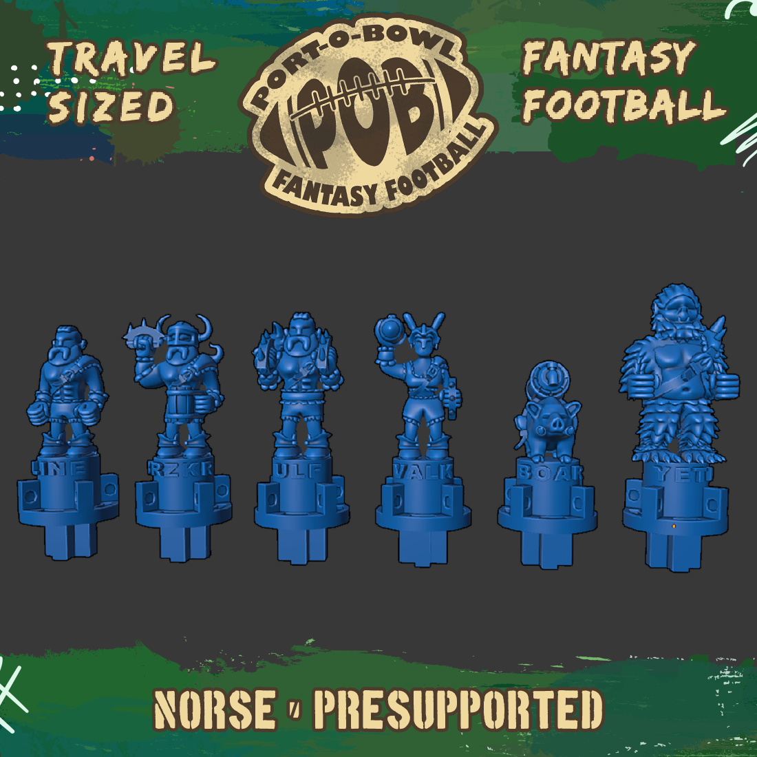 Port-O-Bowl: Travel-sized Fantasy Football Norse Team